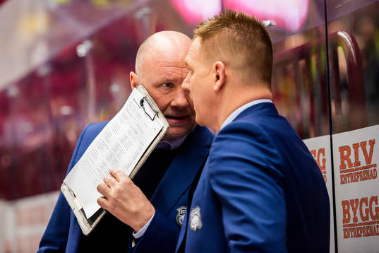 Malmö Redhawks tränare Peter Andersson och assisterande
