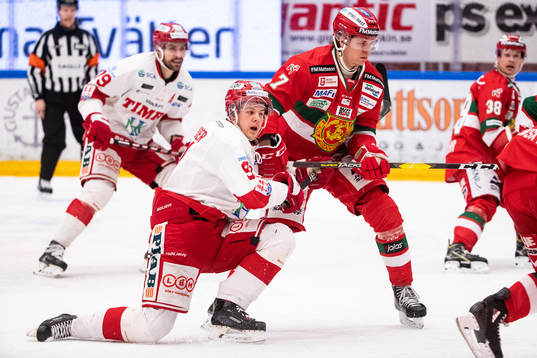 Timrås Filip Hållander och Moras Erlend Lesund