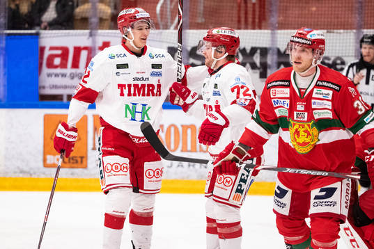 Timrås Christoffer Jansson jublar