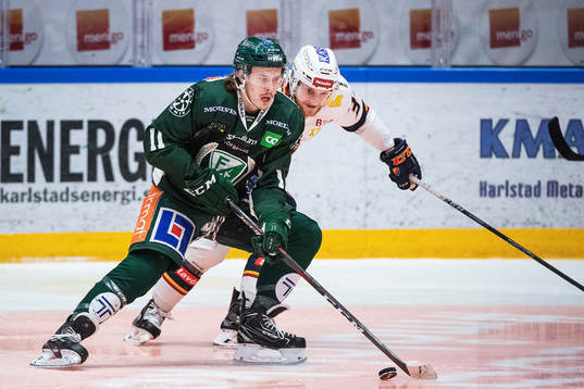 Färjestads Joakim Nygård och Djurgårdens Linus Hultström