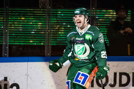 Färjestads Martin Johansson jublar