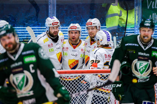 Djurgårdens Dick Axelsson, Niclas Bergfors och Petteri