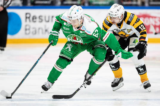 Rögles Leon Bristedt och Skellefteås Adam Pettersson