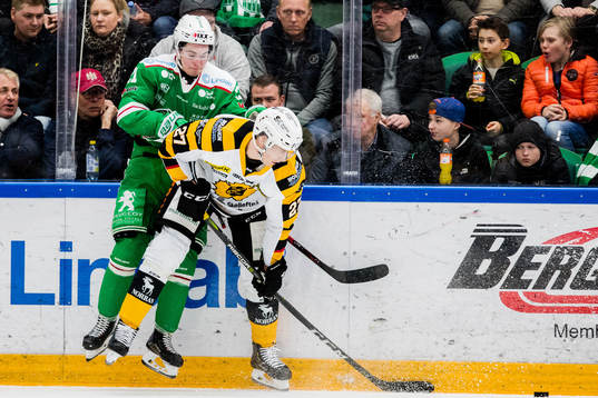 Rögles Nils Höglander och Skellefteås Robin Alvarez