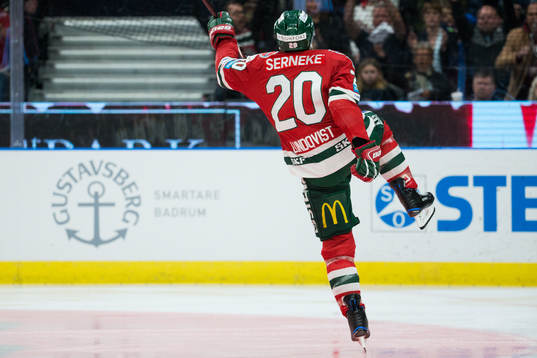 Frölundas Joel Lundqvist jublar