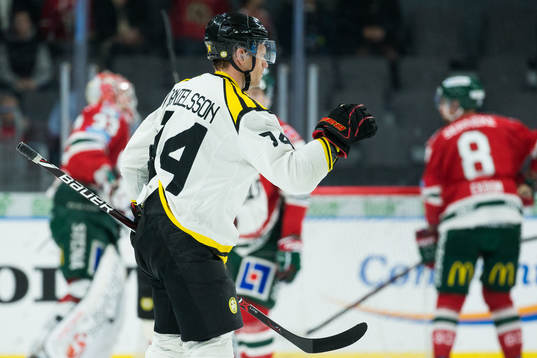 Brynäs Nicklas Danielsson jublar