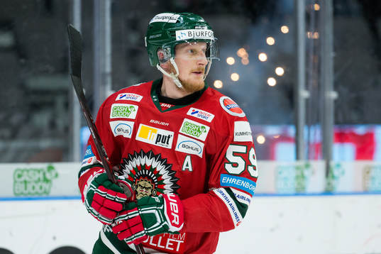 Frölundas Simon Hjalmarsson jublar