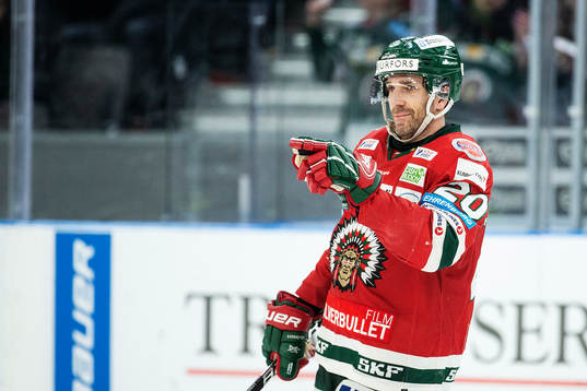 Frölundas Joel Lundqvist jublar