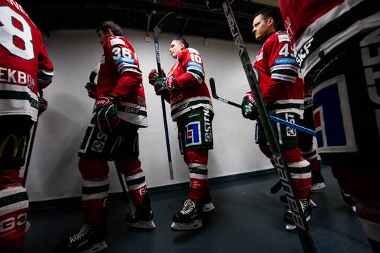 Frölundas Brandon Gormley, Gustav Lindström och Rhett