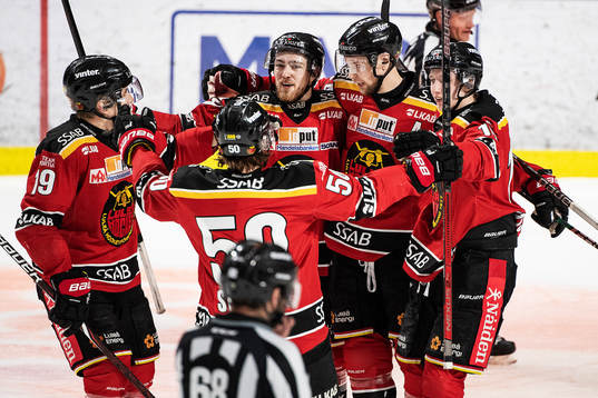 Luleås Joonas Jalvanti, Johan Forsberg, Johan Harju och