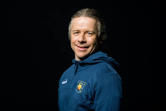 Geir Nordby, head coach of Røa, poses for a portrait