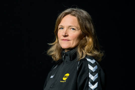 Hege Riise, head coach of LSK Kvinner, poses for a portrait