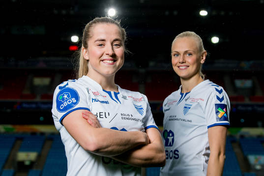 Sigrid Heien Hansen and Karina Sævik of Kolbotn pose for a