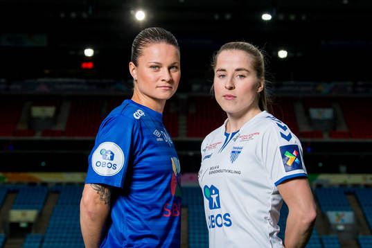 Sherida Spitse of Vålerenga and Sigrid Heien Hansen of