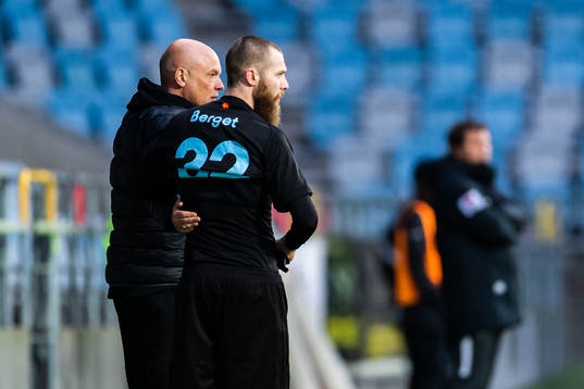 Malmö FFs tränare Uwe Rösler och Jo Inge Berget