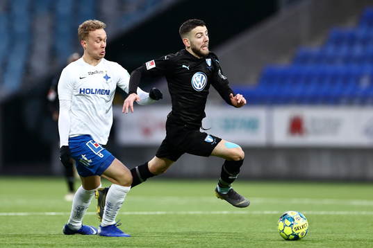 Malmö FFs Erdal Rakip och IFK Norrköpings Gudmundur