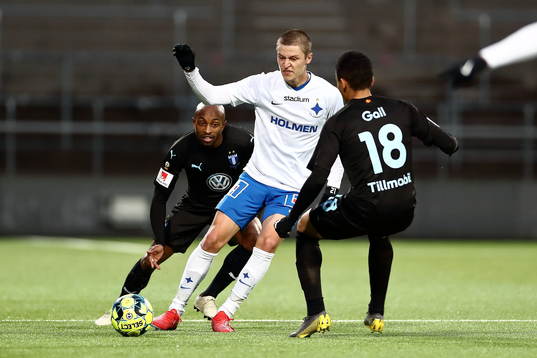IFK Norrköpings Simon Thern, Malmö FFs Fouad Bachirou och
