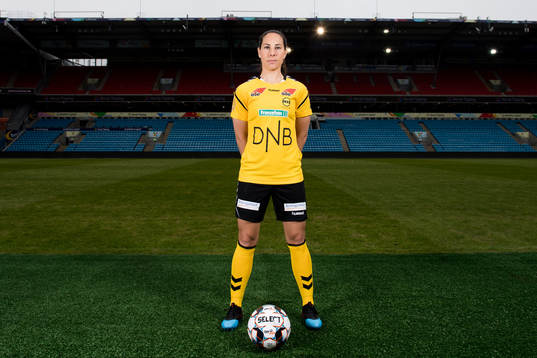 Ingrid Moe Wold of LSK Kvinner poses for a portrait