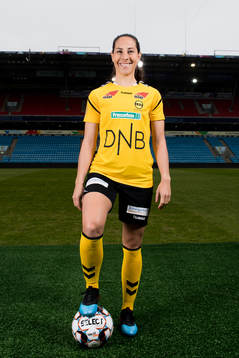 Ingrid Moe Wold of LSK Kvinner poses for a portrait