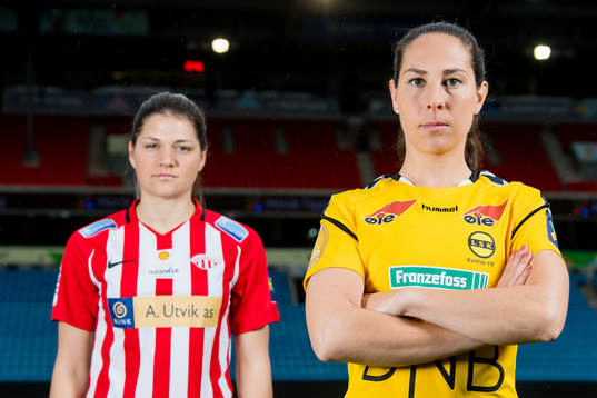 Dejana Stefanovic of Avaldsnes and Ingrid Moe Wold of LSK