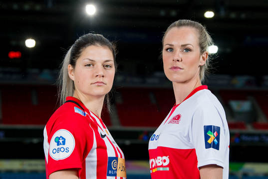 Dejana Stefanovic of Avaldsnes and Stine Hovland of