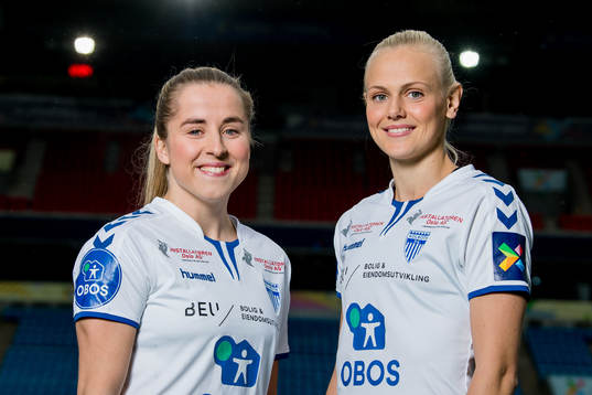 Sigrid Heien Hansen and Karina Sævik of Kolbotn pose for a