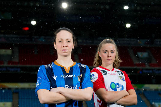 Melissa Bjånesøy of Stabæk and Joanna Aalstad Bækkelund