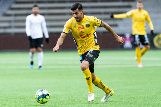 Elfsborgs Rami Kaib skjuter 2-0