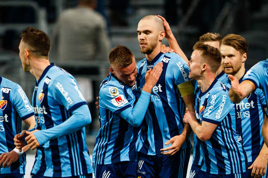 Djurgårdens Marcus Danielson jublar