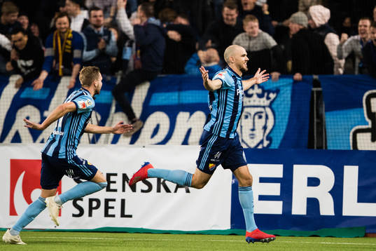 Djurgårdens Marcus Danielson jublar
