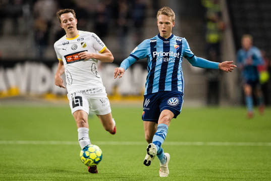 Häckens Viktor Lundberg och Djurgårdens Jonathan