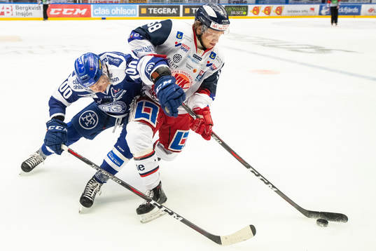 Leksands Martin Karlsson   och Västerviks Kim Johansson