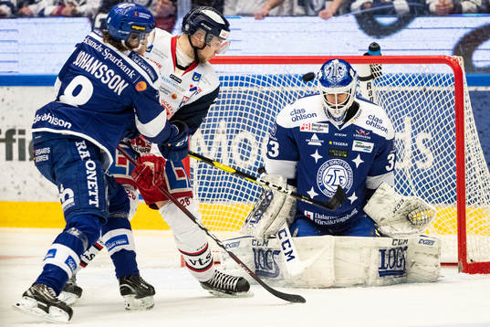 Leksands målvakt Axel Brage Filip Johansson och