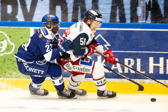Leksands Hugo Enock och Västerviks Kim Johansson