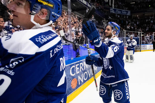 Leksands Kevin Schulze jublar