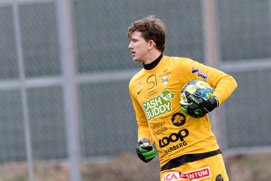 Varbergs målvakt August Strömberg