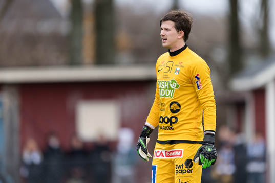 Varbergs målvakt August Strömberg