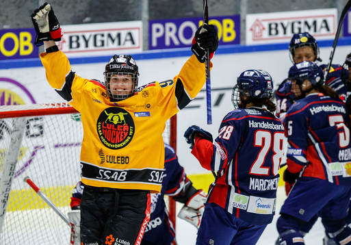 Luleås Melinda Olsson jublar