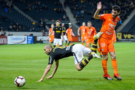 s Panajotis Dimitriadis och AFC Eskilstunas Anel Rashkaj