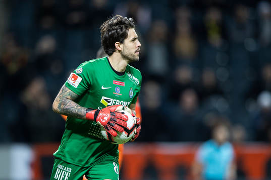 AFC Eskilstunas målvakt Mihail Ivanov