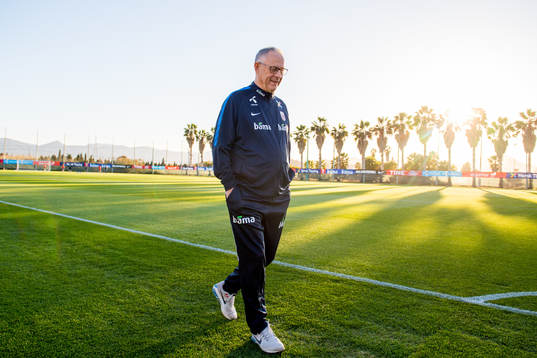 Lars Lagerbäck, head coach of Norway