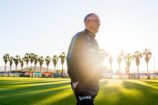 Lars Lagerbäck, head coach of Norway