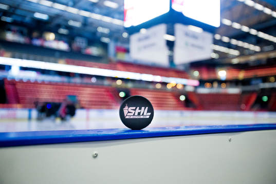 Matchpucken med texten SHL SM slutspel 2019
