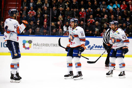 Växjös Peter Andersson , Kris Versteeg och Nichlas Hardt