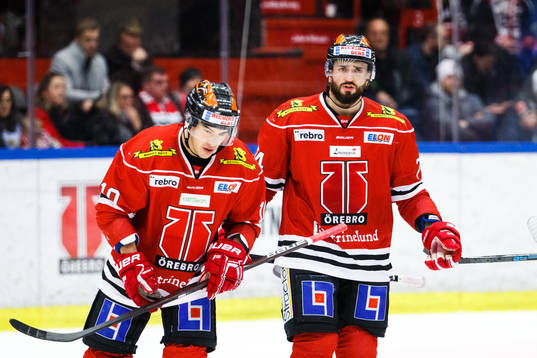 Örebros Shane Harper och Nick Ebert deppar