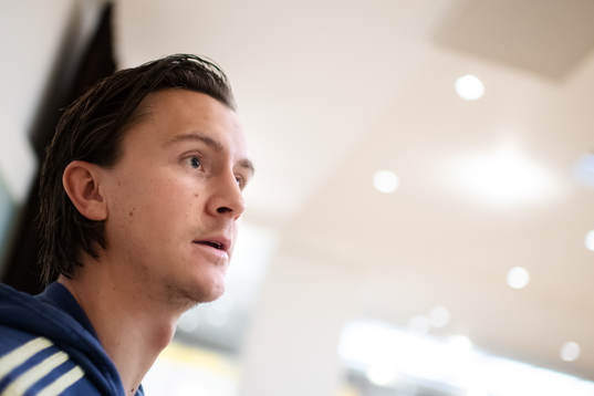Kristoffer Olsson of the Swedish national football team at