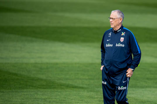 Lars Lagerbäck, head coach of Norway