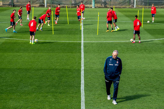 Lars Lagerbäck, head coach of Norway