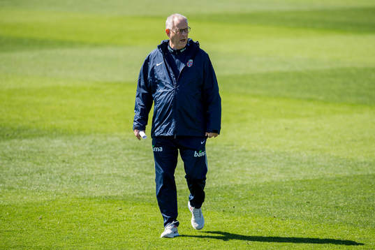 Lars Lagerbäck, head coach of Norway