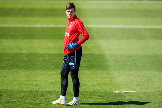 Goalkeeper Per Kristian Worre Bråtveit of Norway